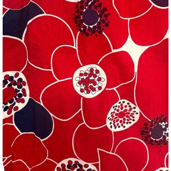 Duck Head Jeans Co Mod Cotton Shift Dress Floral Red White Blue July 4 Girls XL - Picture 5 of 8